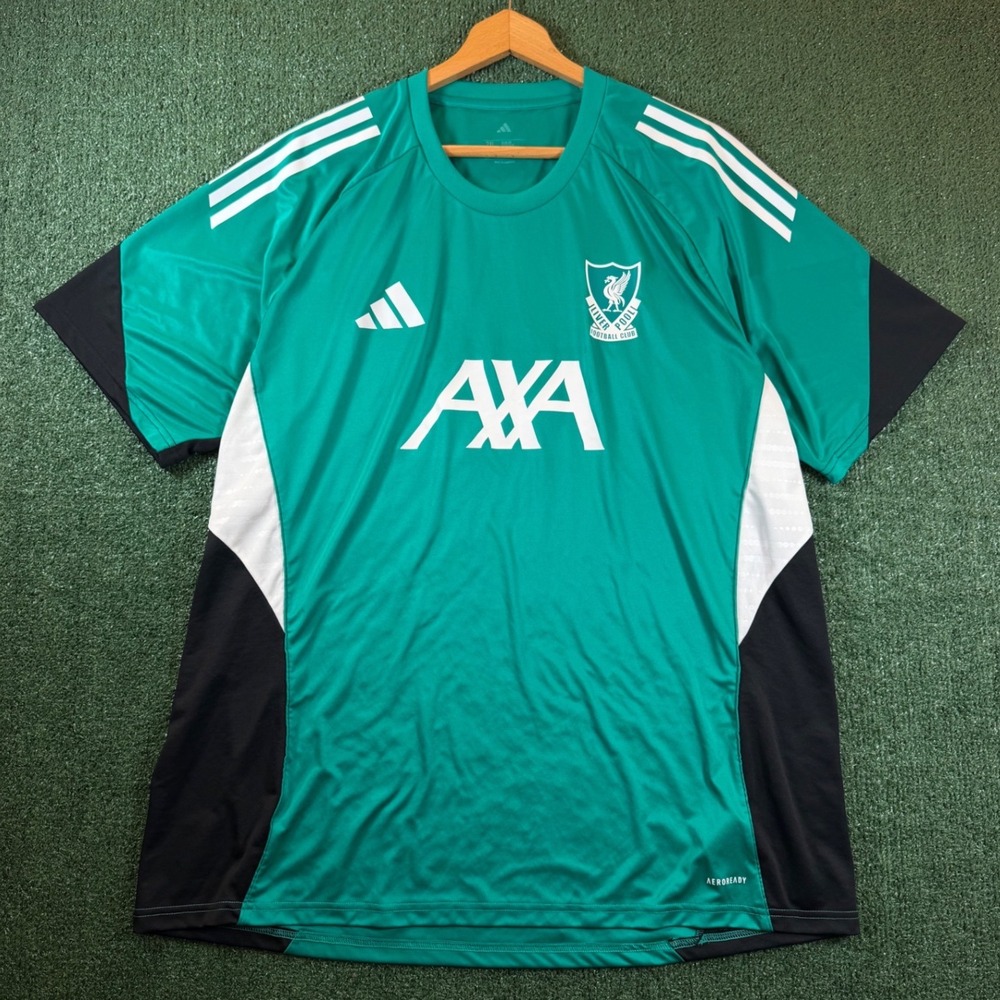 Adidas Liverpool FC Training Jersey Mens 2XL Green Good Aeroready JV9008